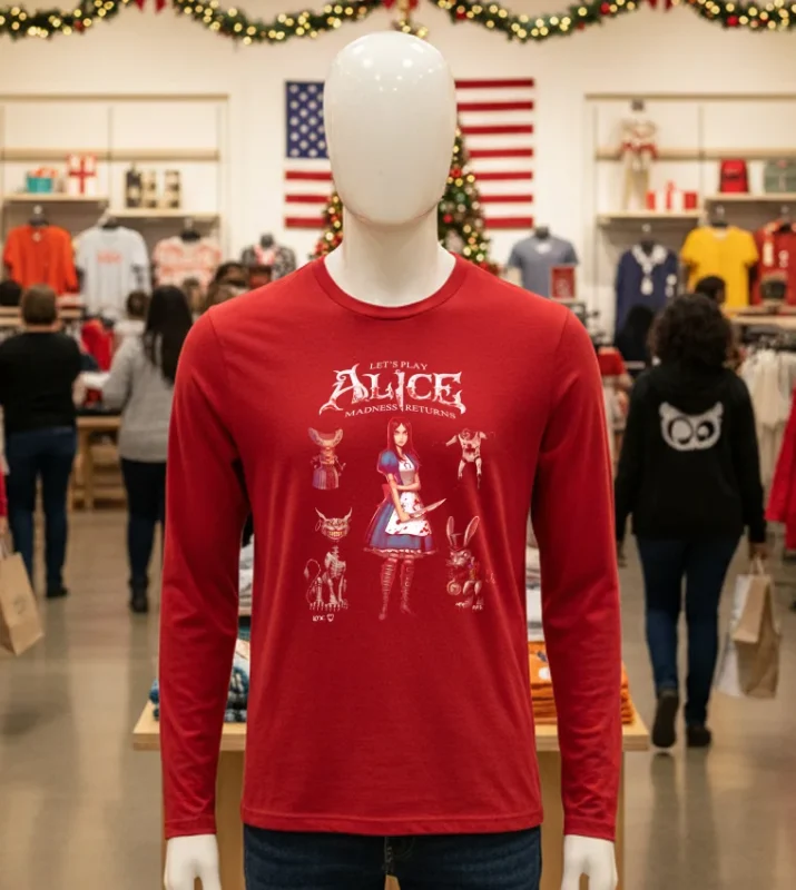 Let S Play Alice Madness Returns Video Games   Red T Shirt