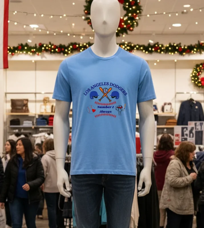 Los Angeles Dodgers Number 1 Always Blue T Shirt