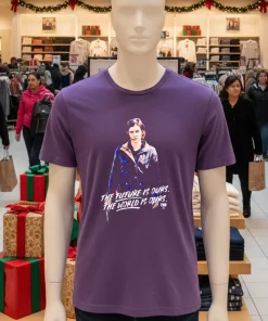 Maggie The Future Is Ours The World Is Ours   Purple T Shirt
