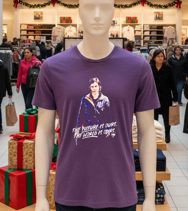 Maggie The Future Is Ours The World Is Ours - purple-t-shirt Maggie The Future Is Ours The World Is Ours Purple T Shirt