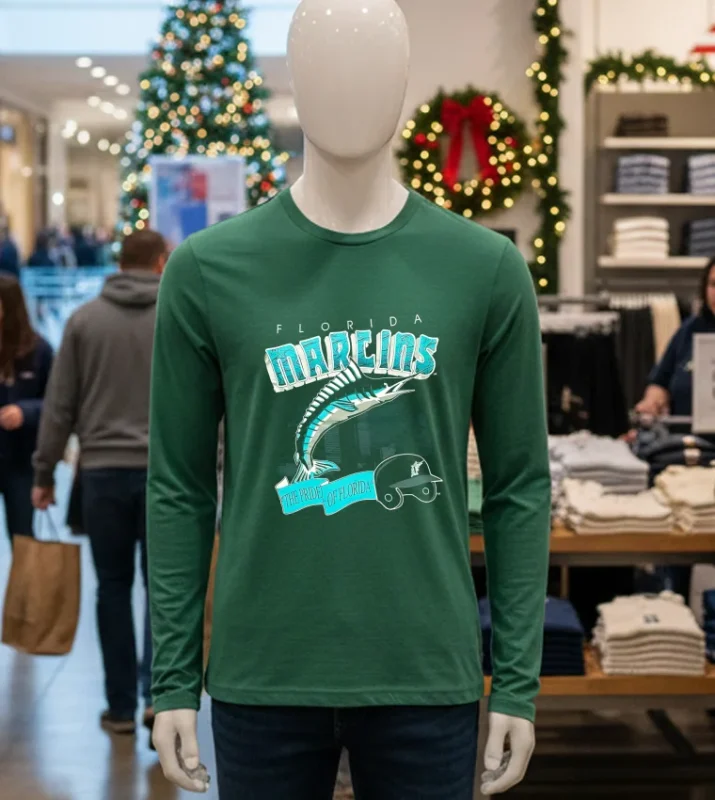 Miami Florida Marlins 1994   Green T Shirt