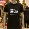 Need Prayer Tap My Shoulder Black T Shirt