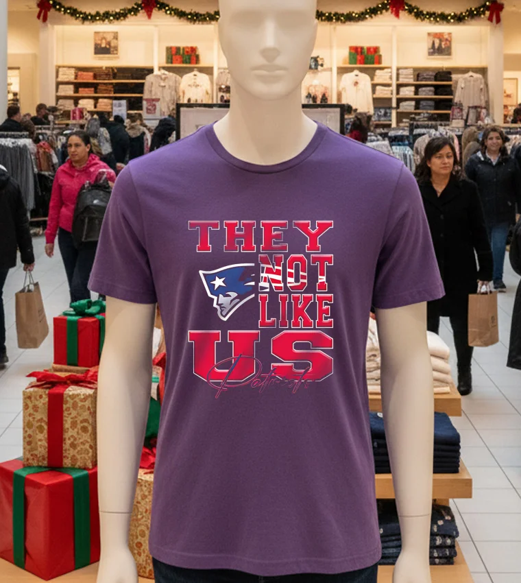 New England Patriots They Not Like Us Nfl Football - purple-t-shirt New England Patriots They Not Like Us Nfl Football Purple T Shirt