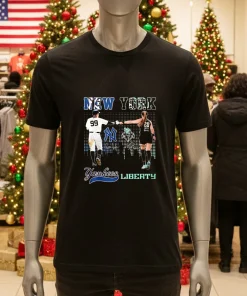 New York Yankees Judge No.99 New York Liberty Ionescu No.20 shirt