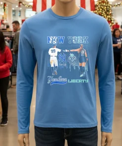 New York Yankees Judge No.99 New York Liberty Ionescu No.20 shirt