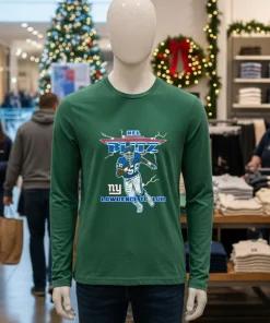 Nfl Blitz Giants Lawrence Taylor New York Giants Nfl   Green T Shirt