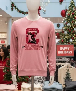 Ohio State Buckeyes Big Red National Champions 67 70 Pink T Shirt