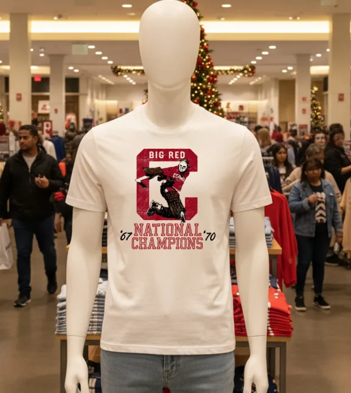 Ohio State Buckeyes Big Red National Champions 67 70 White T Shirt