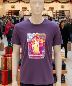 Oklahoma City Thunder Shai Gilgeous Alexander Dia De Los Muertos Rewards Purple T Shirt