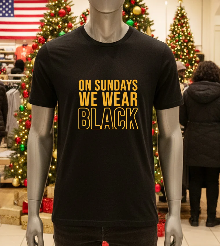 On Sundays We Wear Black - black-t-shirt On Sundays We Wear Black Black T Shirt