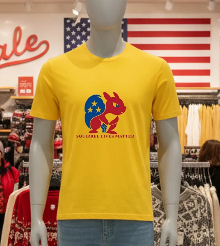 Peanut Squirrel Lives Matter For Trump Yellow T Shirt