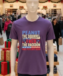 Peanut the Squirrel And Fred the Raccoon Make Pets Safe Again retro shirt