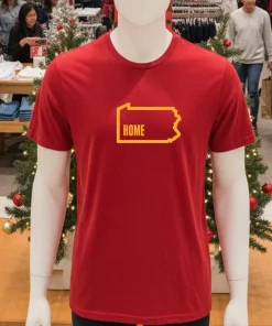 Pennsylvania Map Home Red T Shirt