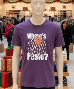 Pesto Cute Penguin Wheres Pesto Purple T Shirt