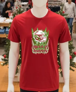 Philadelphia Eagles helmet bleed green shirt