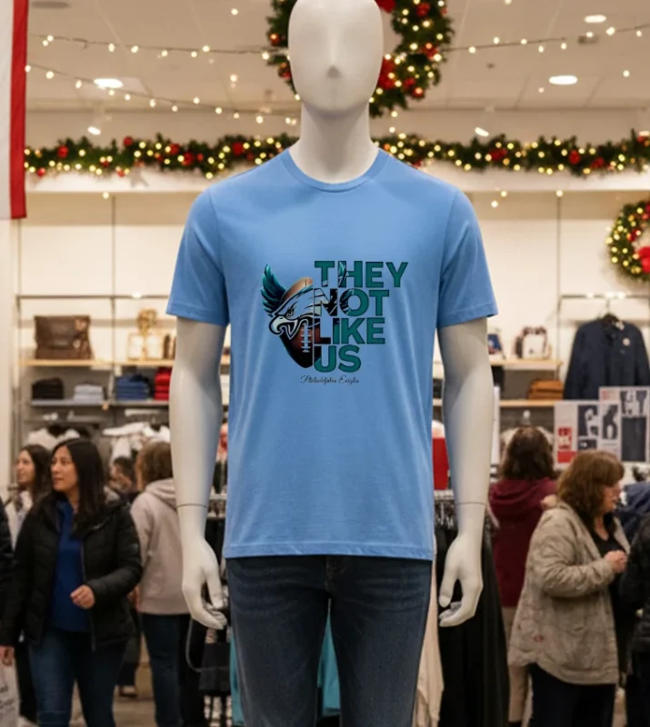 Philadelphia Eagles They Not Like Us Blue T Shirt