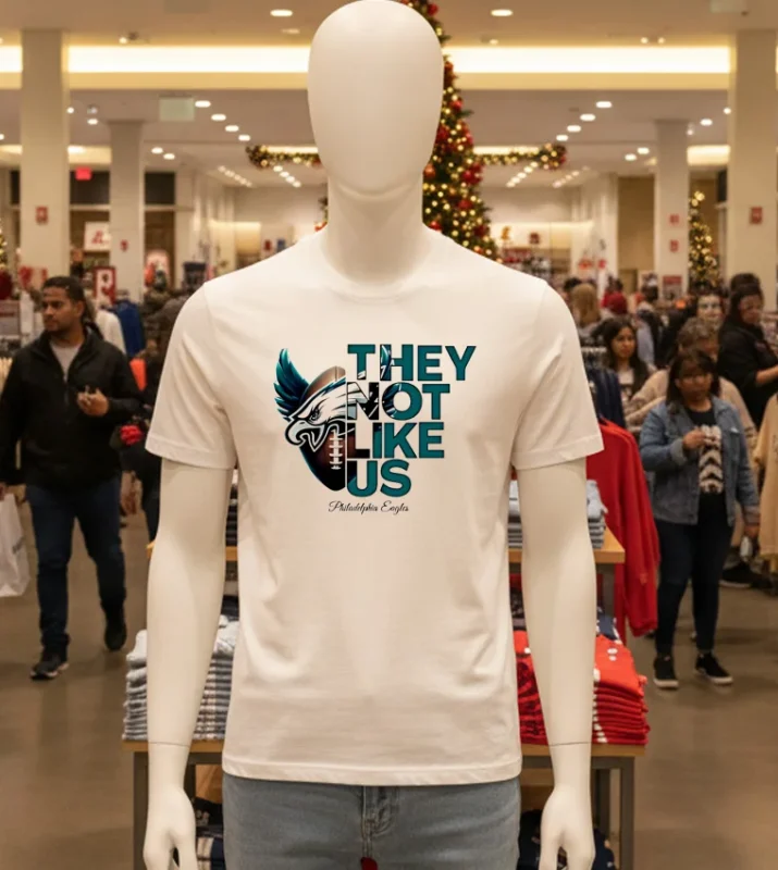 Philadelphia Eagles They Not Like Us White T Shirt