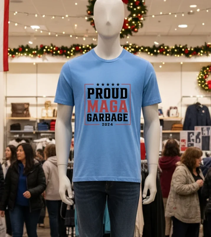 Proud Maga Garbage 2024 Blue T Shirt