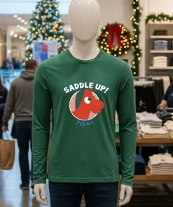 Saddle Up Gumby Pokey Retro Green T Shirt