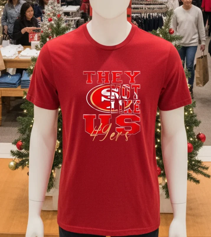 San Francisco 49ers They Not Like Us Nfl Football Red T Shirt