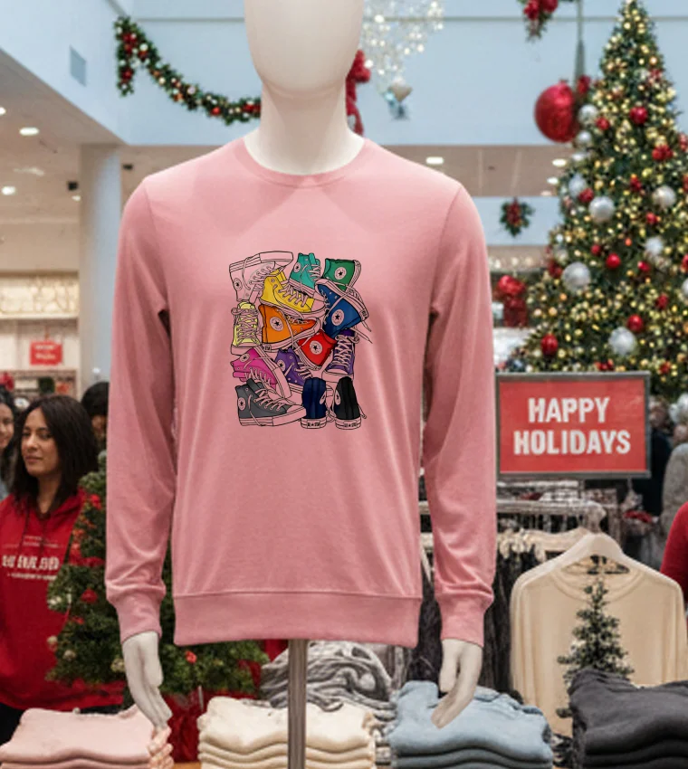 Shoe Mix All Star - pink-t-shirt Shoe Mix All Star Pink T Shirt