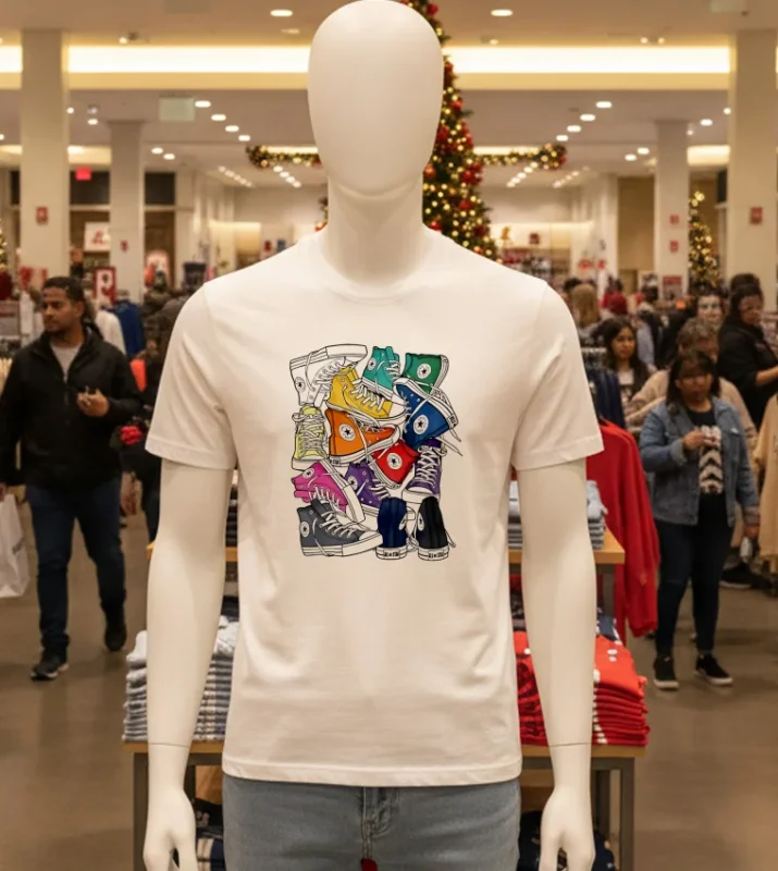 Shoe Mix All Star White T Shirt