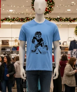 Skeleton Playing Ice Hockey Sport Graphic shirt