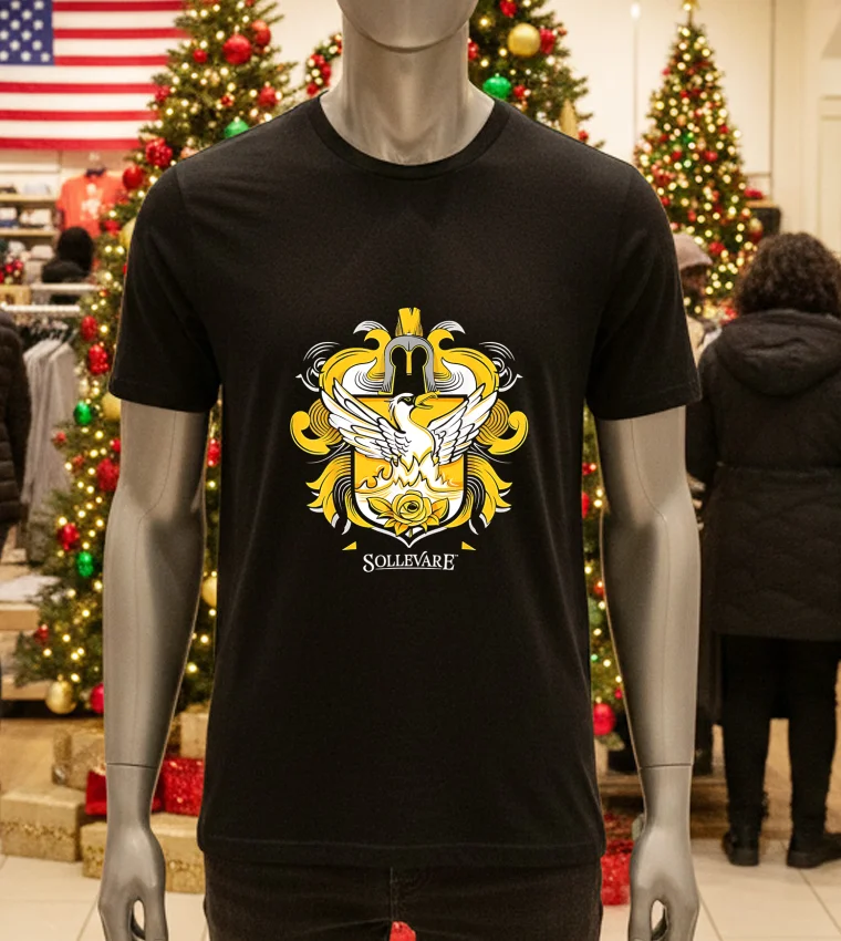 Sollevare House Of Uplifting Rca House System - black-t-shirt Sollevare House Of Uplifting Rca House System Black T Shirt