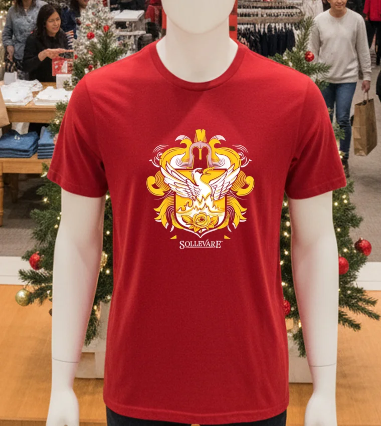 Sollevare House Of Uplifting Rca House System - red-t-shirt Sollevare House Of Uplifting Rca House System Red T Shirt