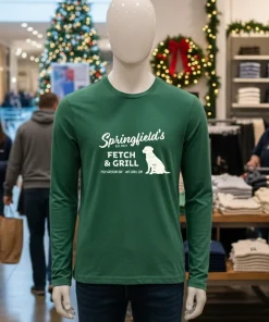 Springfield Fetch And Grill You Groom Em We Grill Em Dog shirt