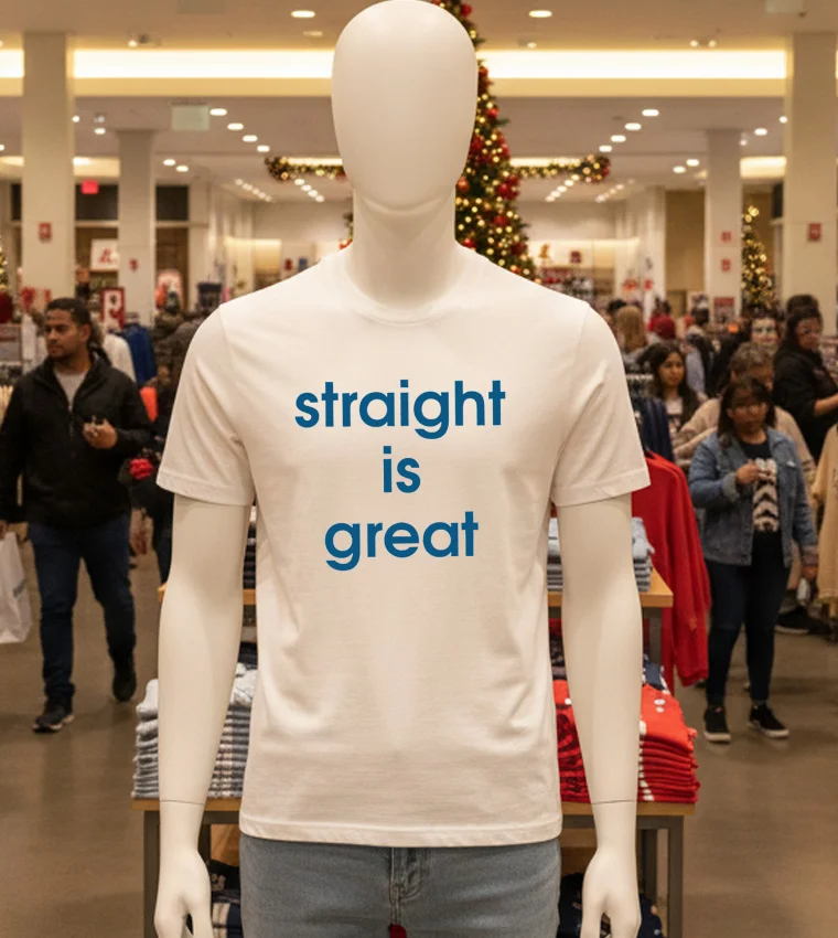 Straight Is Great - white-t-shirt Straight Is Great White T Shirt
