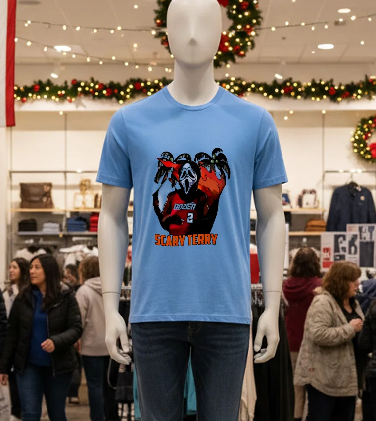 Terry Rozier México With Scary Terry - blue-t-shirt Terry Rozier Mxico With Scary Terry Blue T Shirt