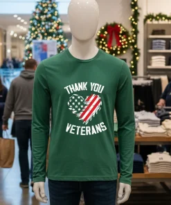 Thank You Veterans Patriotic American Flag Veterans Day 2024 shirt