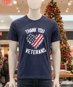 Thank You Veterans Patriotic American Flag Veterans Day 2024 shirt