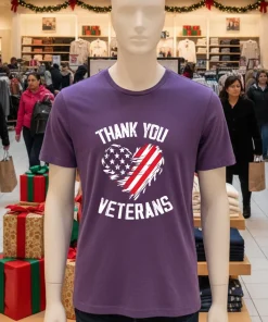 Thank You Veterans Patriotic American Flag Veterans Day 2024 shirt