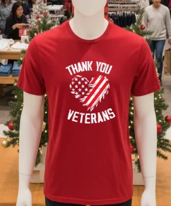 Thank You Veterans Patriotic American Flag Veterans Day 2024 shirt