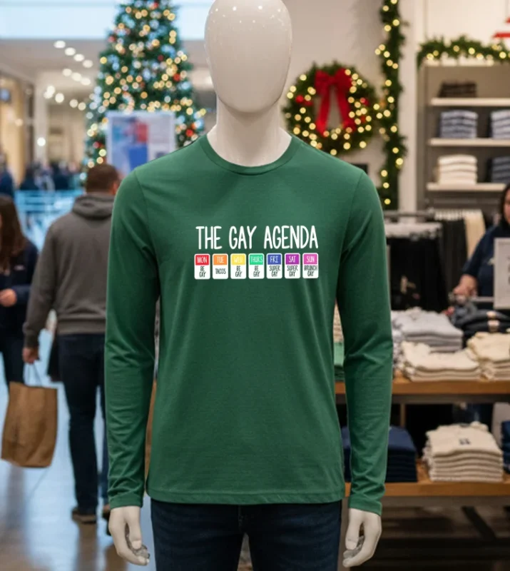 The Gay Agenda Lgbtq Pride Rainbow Green T Shirt