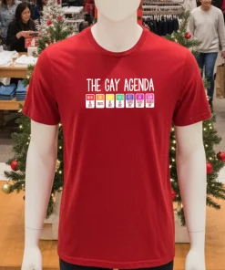 The Gay Agenda Lgbtq Pride Rainbow Red T Shirt