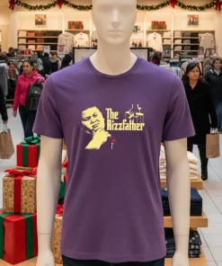 The Rizzfather Rose Retro Purple T Shirt