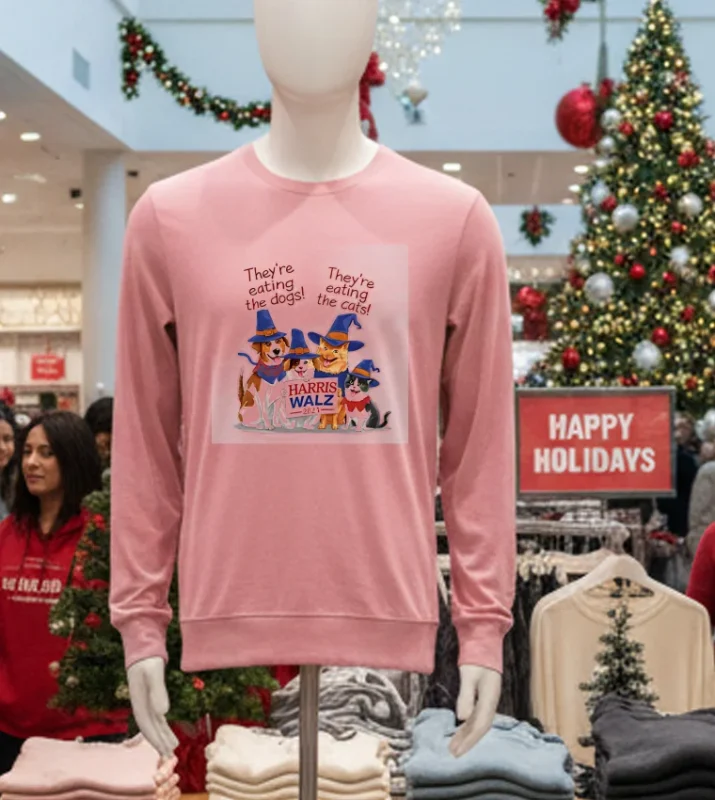They Re Eating The Dogs They Re Eating The Cats Harris Walz 2024 Pink T Shirt