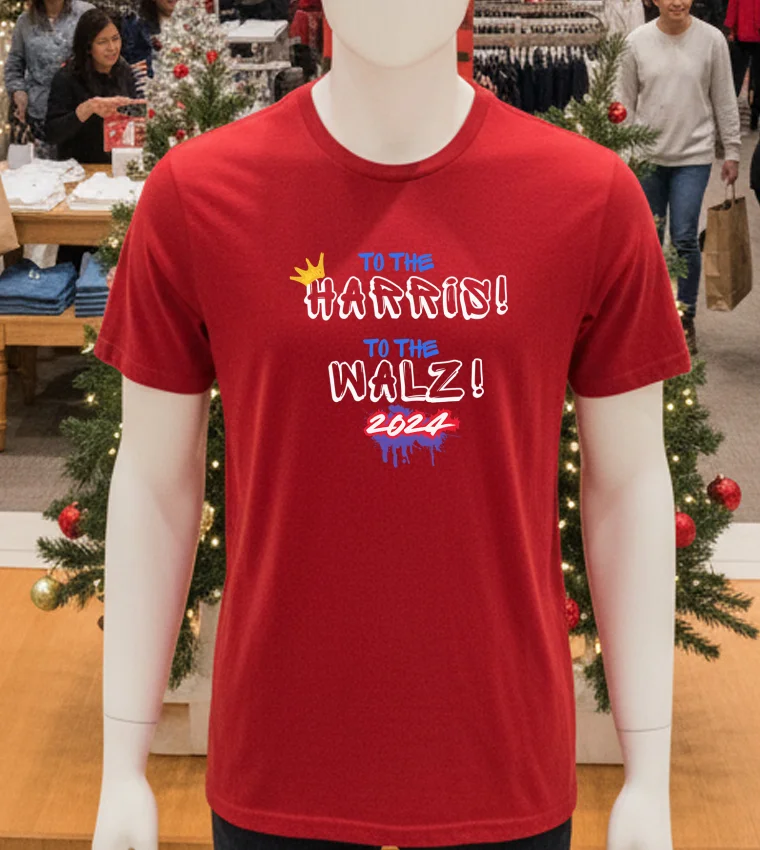 To The King Harris To The Walz 2024 - red-t-shirt To The King Harris To The Walz 2024 Red T Shirt