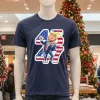 Trump 45 47 Dance Cartoon Funny Navy T Shirt