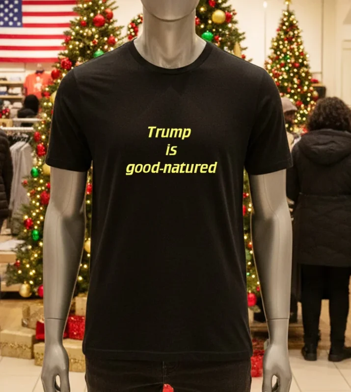 Trump Is Good Natured Black T Shirt