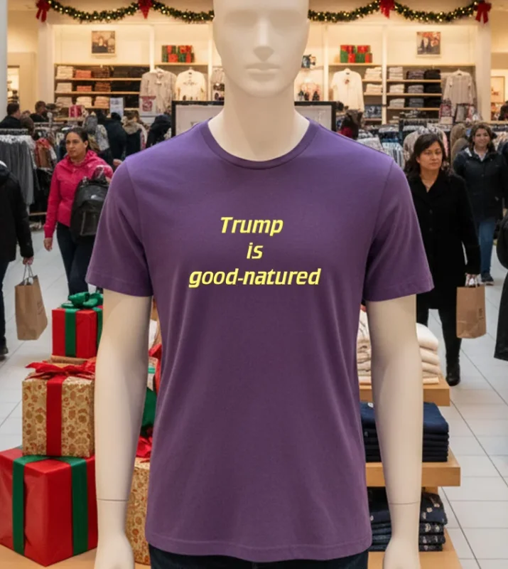 Trump Is Good Natured Purple T Shirt