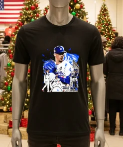 Walker Buehler throw the ball graphic LA Dodgers world series 2024 shirt