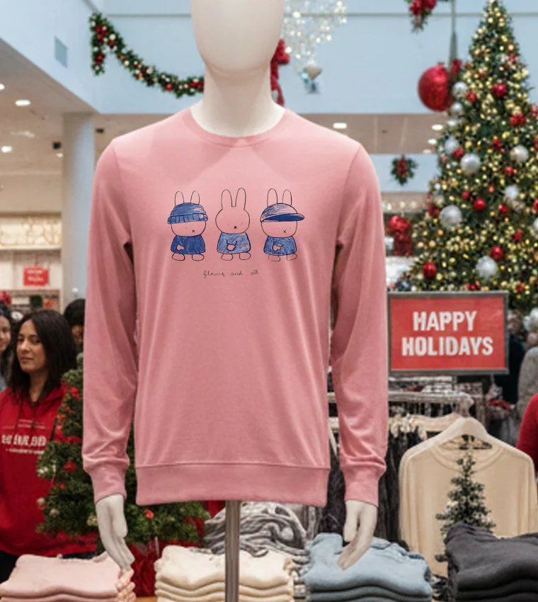 Wave To Earth Miffy Kpop Music - pink-t-shirt Wave To Earth Miffy Kpop Music Pink T Shirt