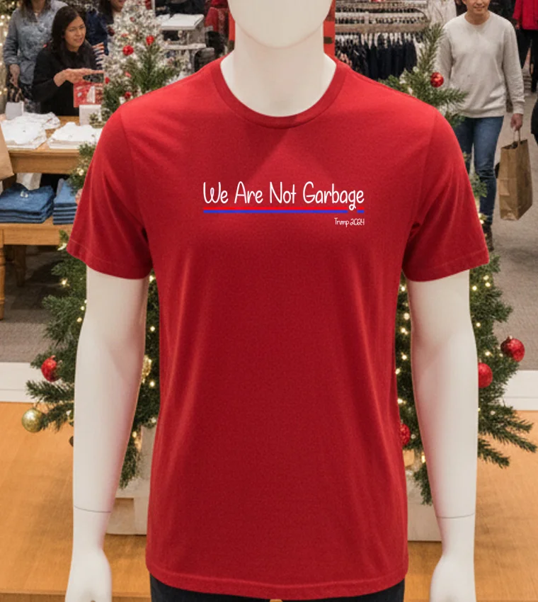 We Are Not Garbage Vote Trump 2024 - red-t-shirt We Are Not Garbage Vote Trump 2024 Red T Shirt