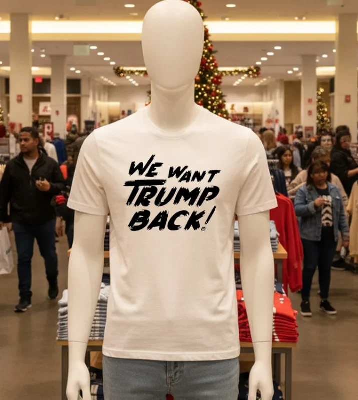 We Want Trump Back 47th President Trump White T Shirt