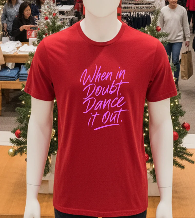 When In Doubt Dance It Out - red-t-shirt When In Doubt Dance It Out Red T Shirt