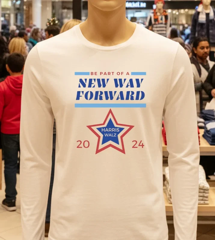 A New Way Forward For Harris Walz White T Shirt
